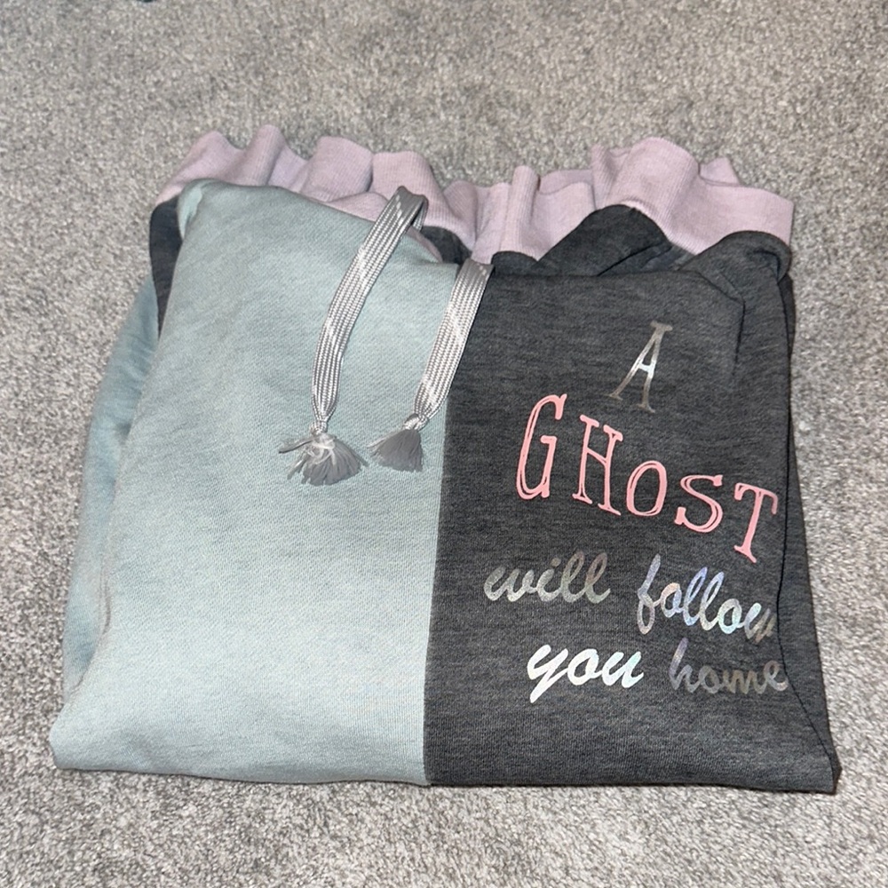 Disney Gray and Black Ghost Hoodie
